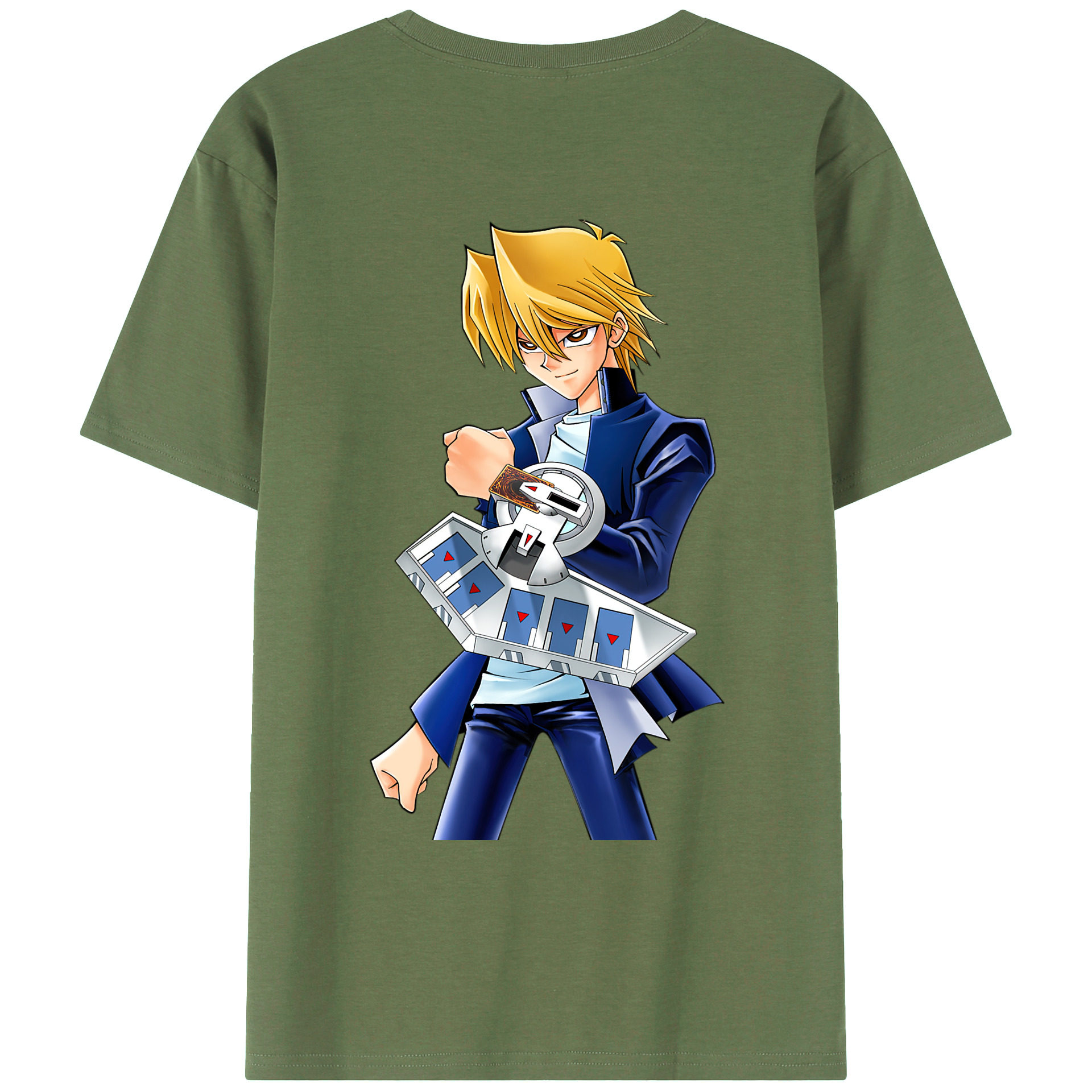 （画像用） 遊☆戯☆王 Yu-Gi-Oh! 綿100％ メンズ半袖Tシャツ（バックプリント） 通気性